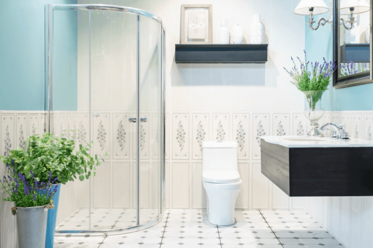 Modern clean bathroom